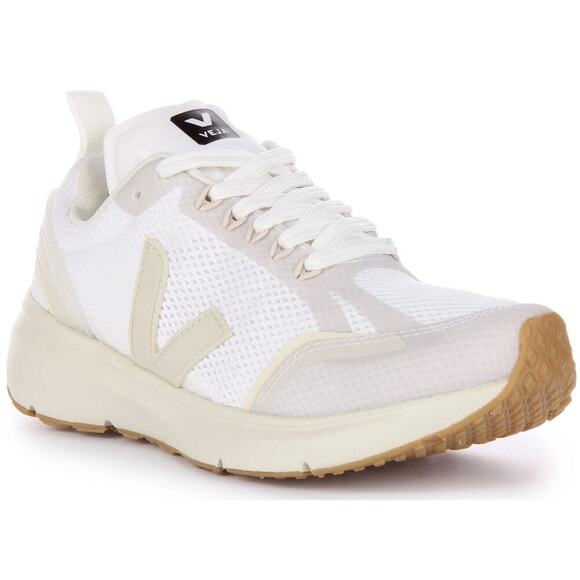 Veja Condor 2 Alveomesh Tech Fabric Running Shoes White Grey - Picture 1 of 9